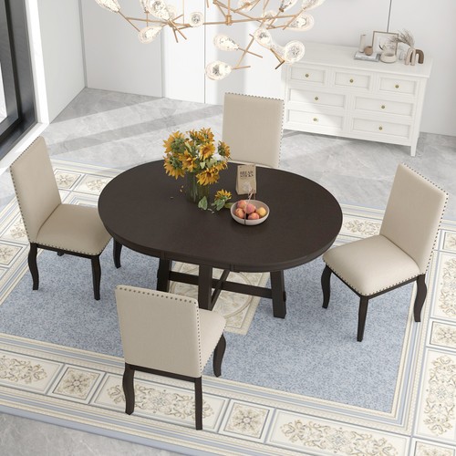 Piece round extendable wood - round,