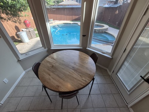 Piece round dining - dining, wood